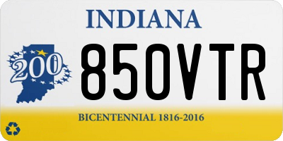 IN license plate 850VTR