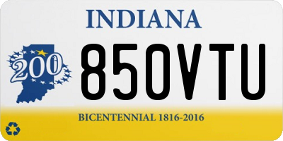 IN license plate 850VTU