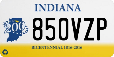 IN license plate 850VZP