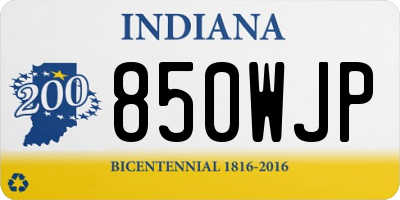 IN license plate 850WJP