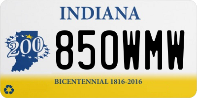IN license plate 850WMW