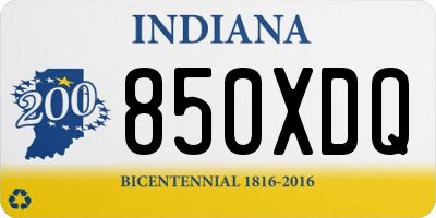 IN license plate 850XDQ