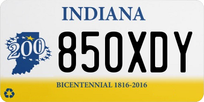 IN license plate 850XDY