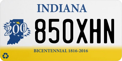 IN license plate 850XHN