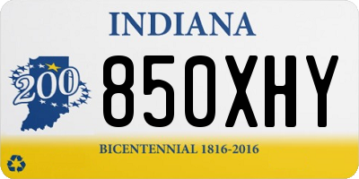 IN license plate 850XHY