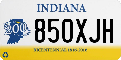 IN license plate 850XJH