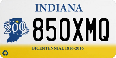IN license plate 850XMQ