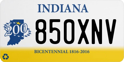 IN license plate 850XNV
