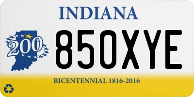 IN license plate 850XYE