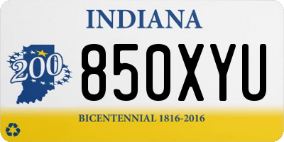 IN license plate 850XYU