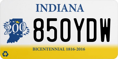 IN license plate 850YDW