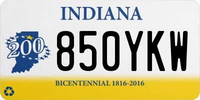 IN license plate 850YKW