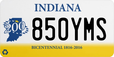 IN license plate 850YMS