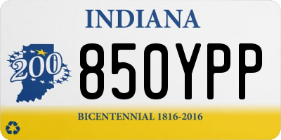 IN license plate 850YPP