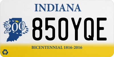 IN license plate 850YQE