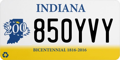 IN license plate 850YVY
