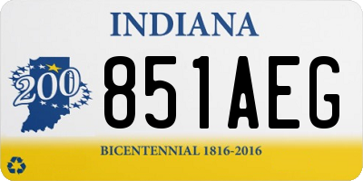 IN license plate 851AEG