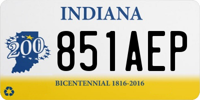 IN license plate 851AEP