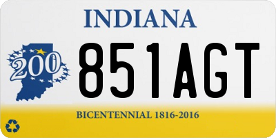 IN license plate 851AGT