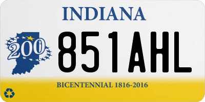 IN license plate 851AHL