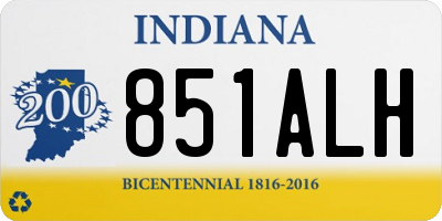 IN license plate 851ALH