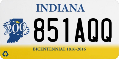 IN license plate 851AQQ