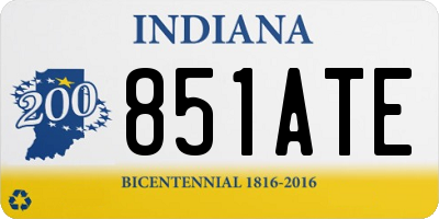 IN license plate 851ATE