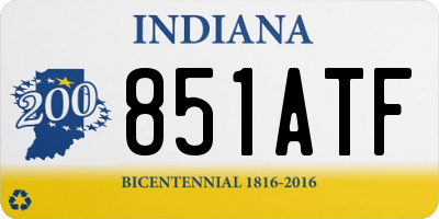 IN license plate 851ATF