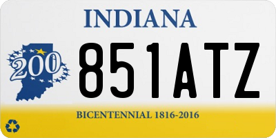 IN license plate 851ATZ