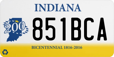 IN license plate 851BCA