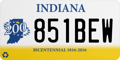 IN license plate 851BEW
