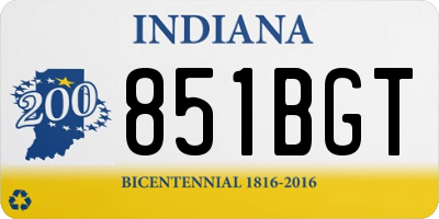 IN license plate 851BGT