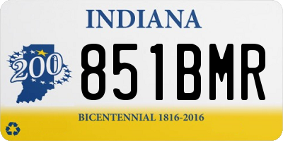 IN license plate 851BMR
