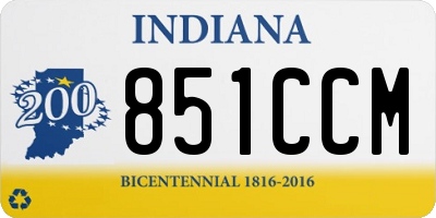 IN license plate 851CCM