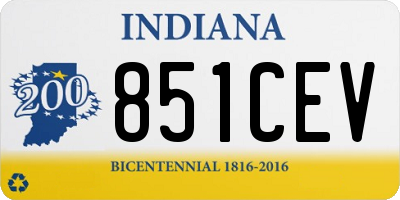 IN license plate 851CEV