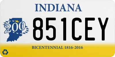 IN license plate 851CEY