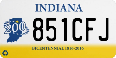 IN license plate 851CFJ