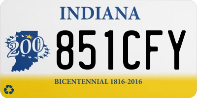 IN license plate 851CFY