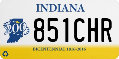 IN license plate 851CHR