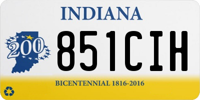 IN license plate 851CIH