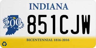 IN license plate 851CJW