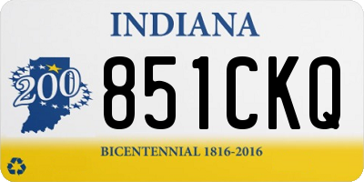 IN license plate 851CKQ