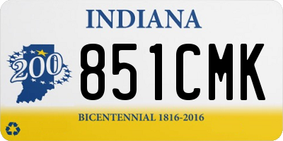 IN license plate 851CMK
