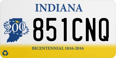 IN license plate 851CNQ