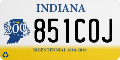 IN license plate 851COJ