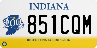 IN license plate 851CQM