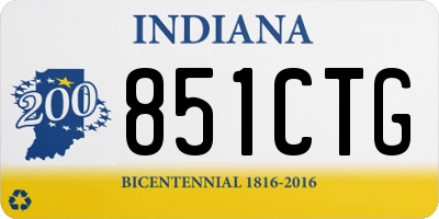 IN license plate 851CTG