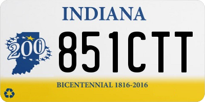 IN license plate 851CTT