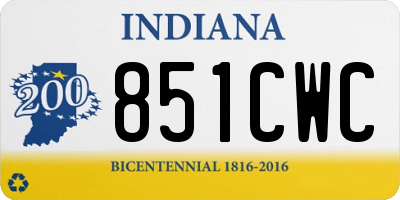 IN license plate 851CWC