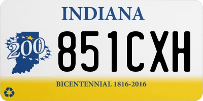 IN license plate 851CXH